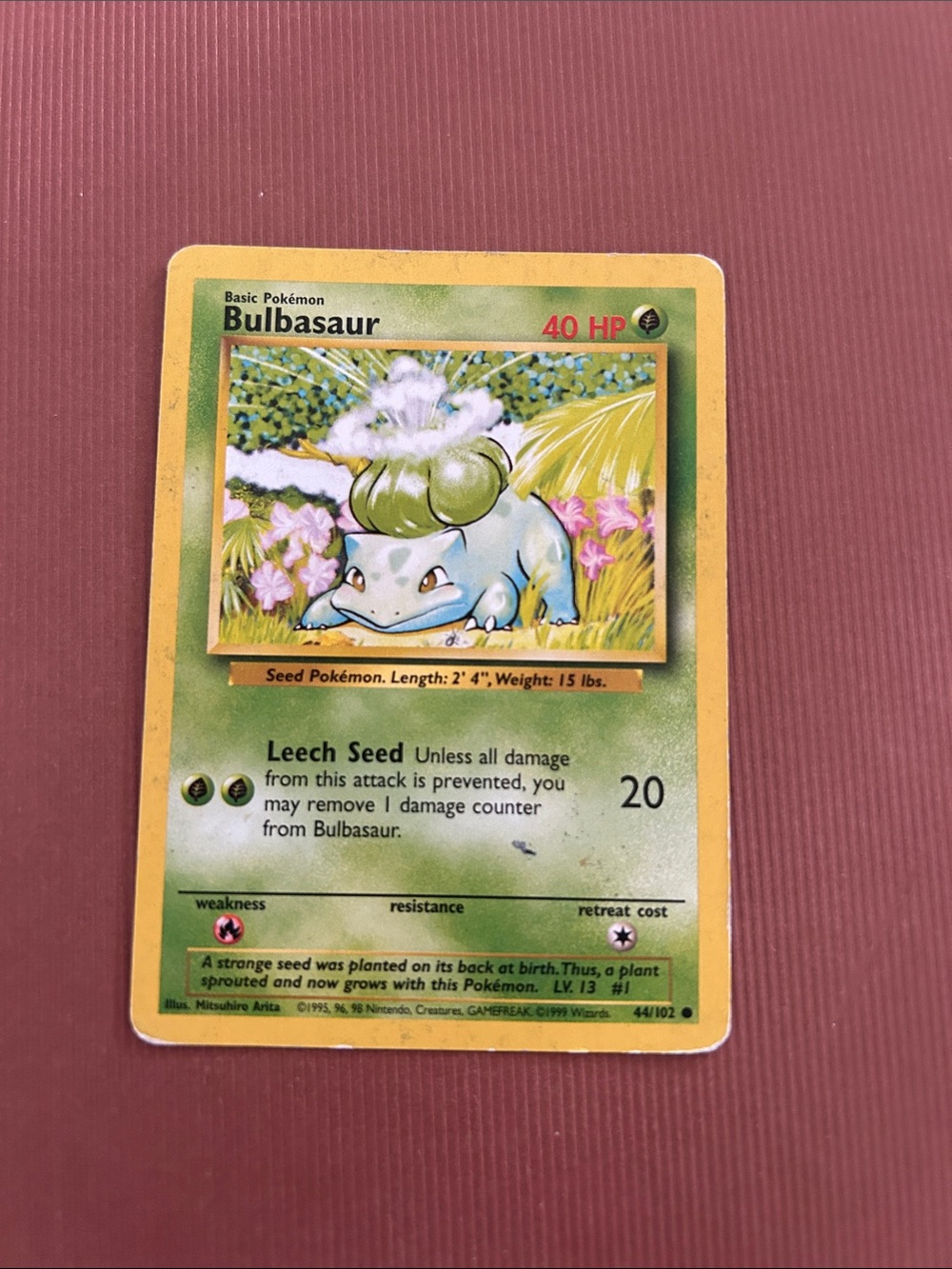 Bulbasaur 044/102 Base Set Regular